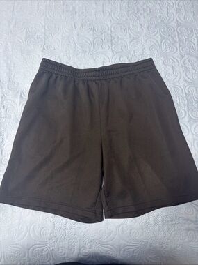 Athletic Works Dark Brown Mesh Performance Shorts A64